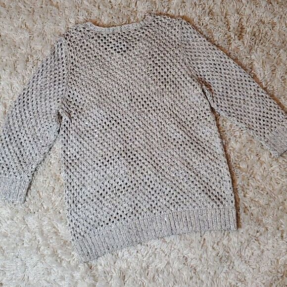 INC Sequin 3/4 Sleeve Sweater - Picture 5 of 5